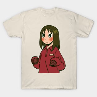 osaka in an oversized red tracksuit / azumanga daioh T-Shirt